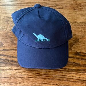 Janie and Jack Navy Blue Dinosaur Embroidered Cap. Size 3-6 Months